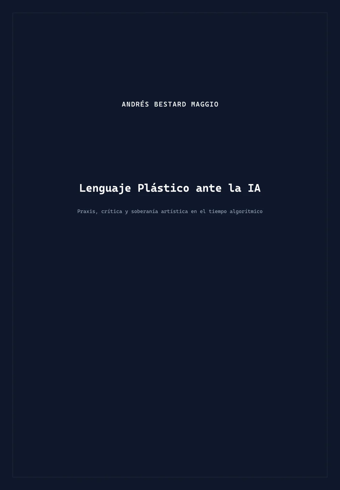 El Lenguaje Plástico ante la IA